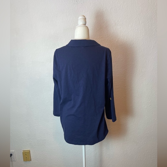 soft surroundings Danielle 3/4 Sleeve Tunic size L - Picture 5 of 11